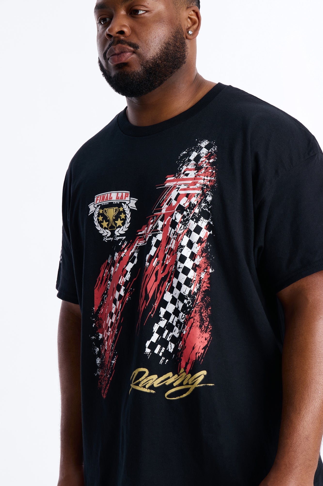 Final Lap Racing Short Sleeve Tee - Black Fashion Nova