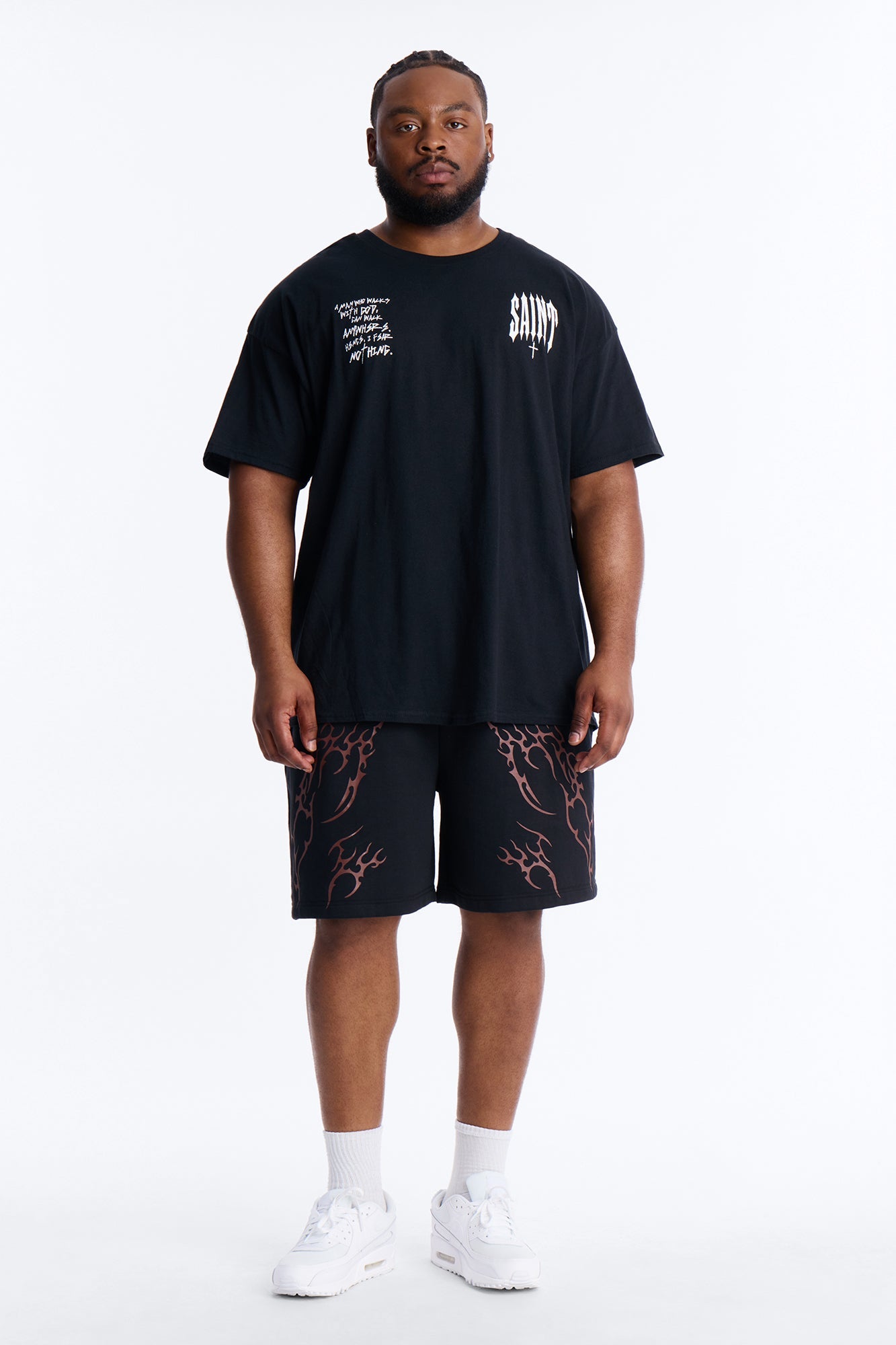 Eternal Fire Sweatshorts - Black Fashion Nova