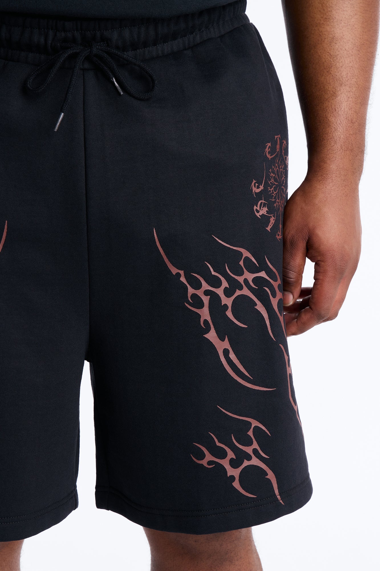 Eternal Fire Sweatshorts - Black Fashion Nova