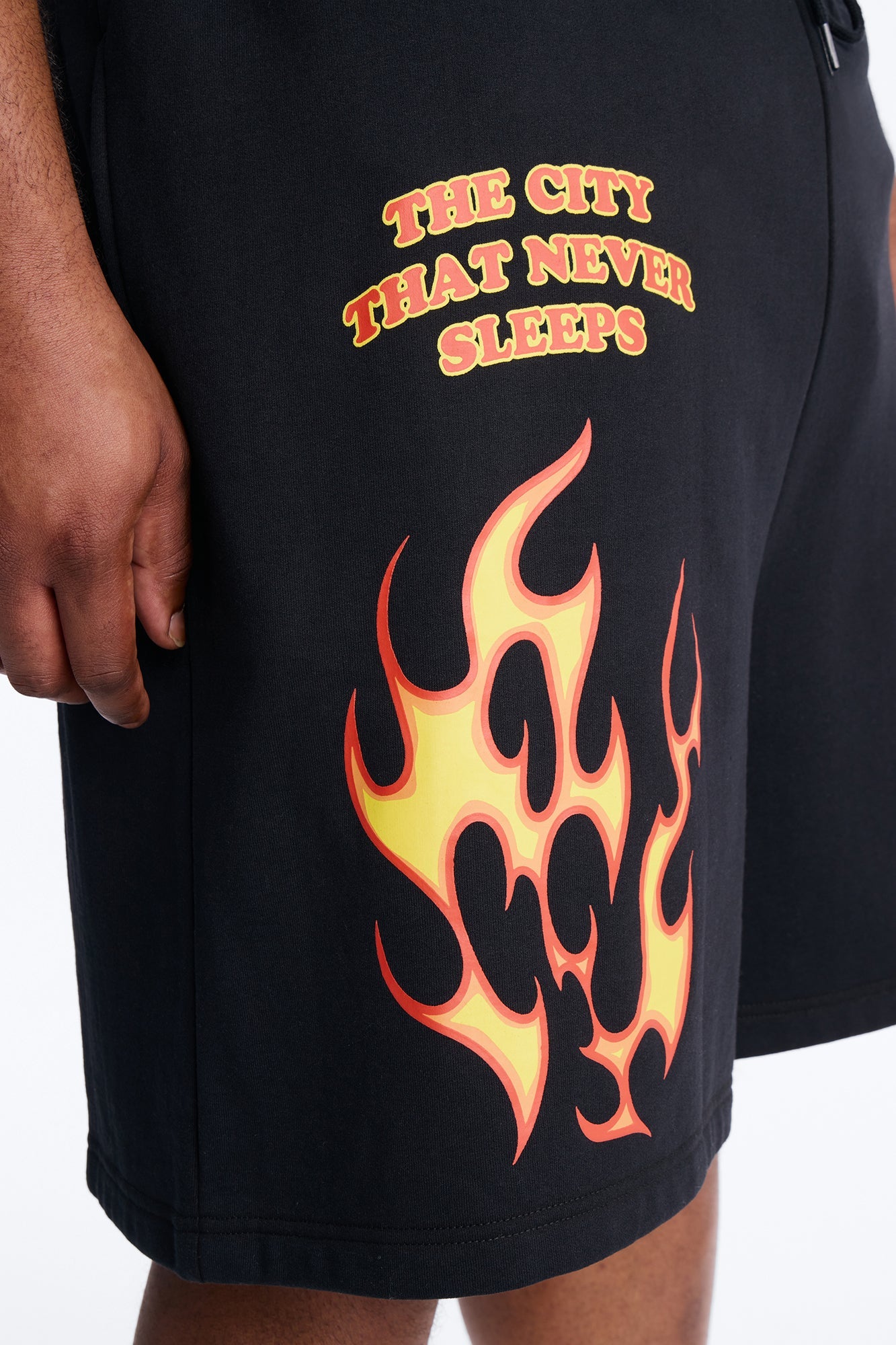 The City That Never Sleeps NYC Sweatshorts - Black Fashion Nova