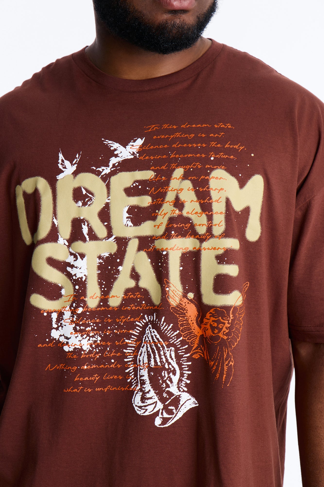 Dream State Of Mind Short Sleeve Tee - Brown Fashion Nova
