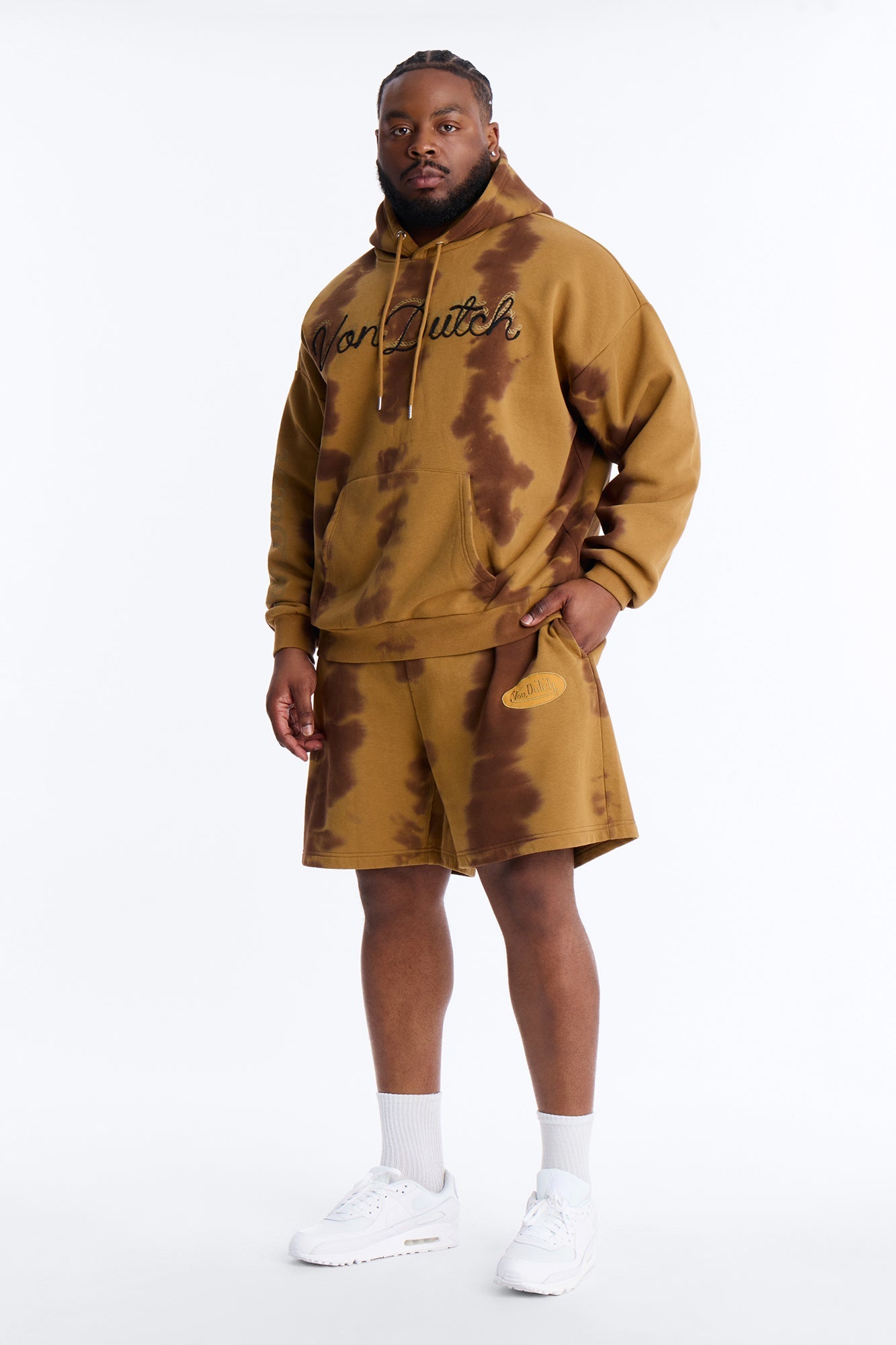 Baggy Von Dutch Ranch Most Wanted Sweatshort - Brown Fashion Nova
