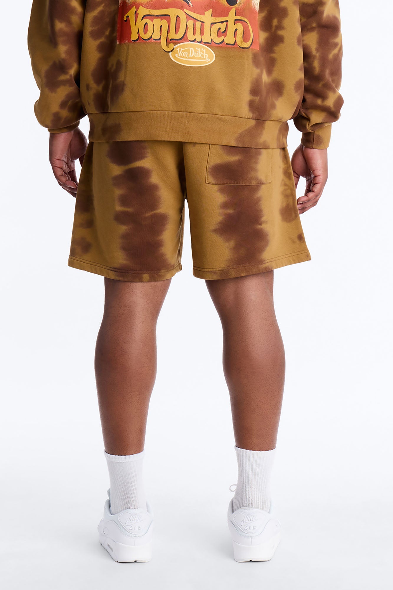 Baggy Von Dutch Ranch Most Wanted Sweatshort - Brown Fashion Nova