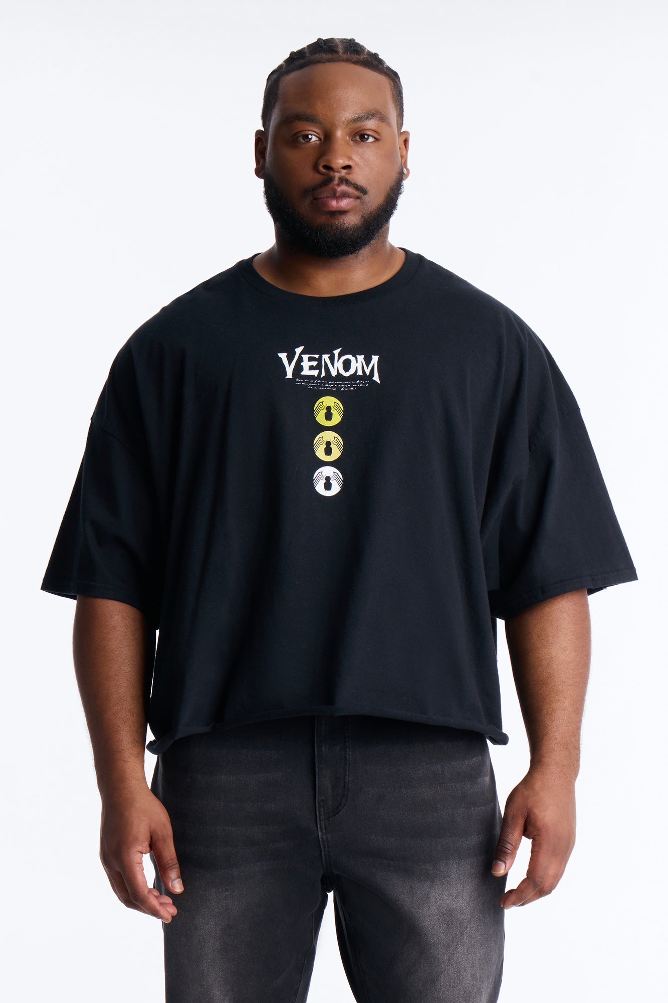 Venom The Anti Hero Boxy Short Sleeve Tee - Black Fashion Nova