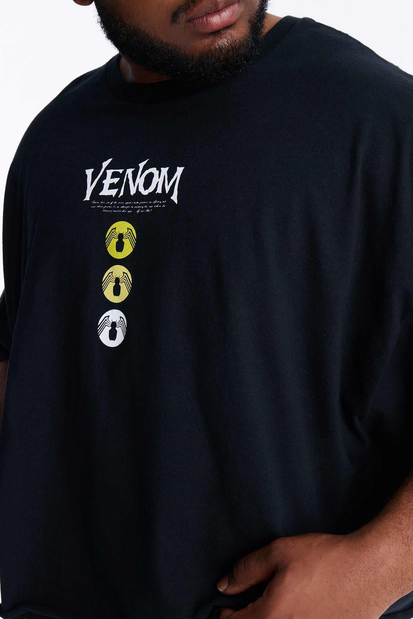 Venom The Anti Hero Boxy Short Sleeve Tee - Black Fashion Nova