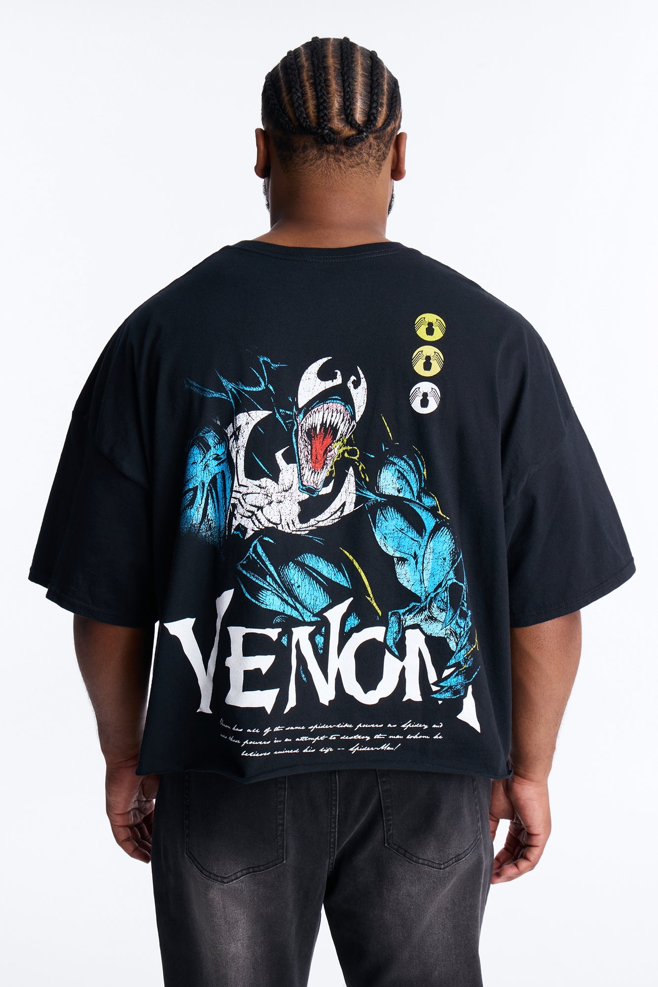 Venom The Anti Hero Boxy Short Sleeve Tee - Black Fashion Nova