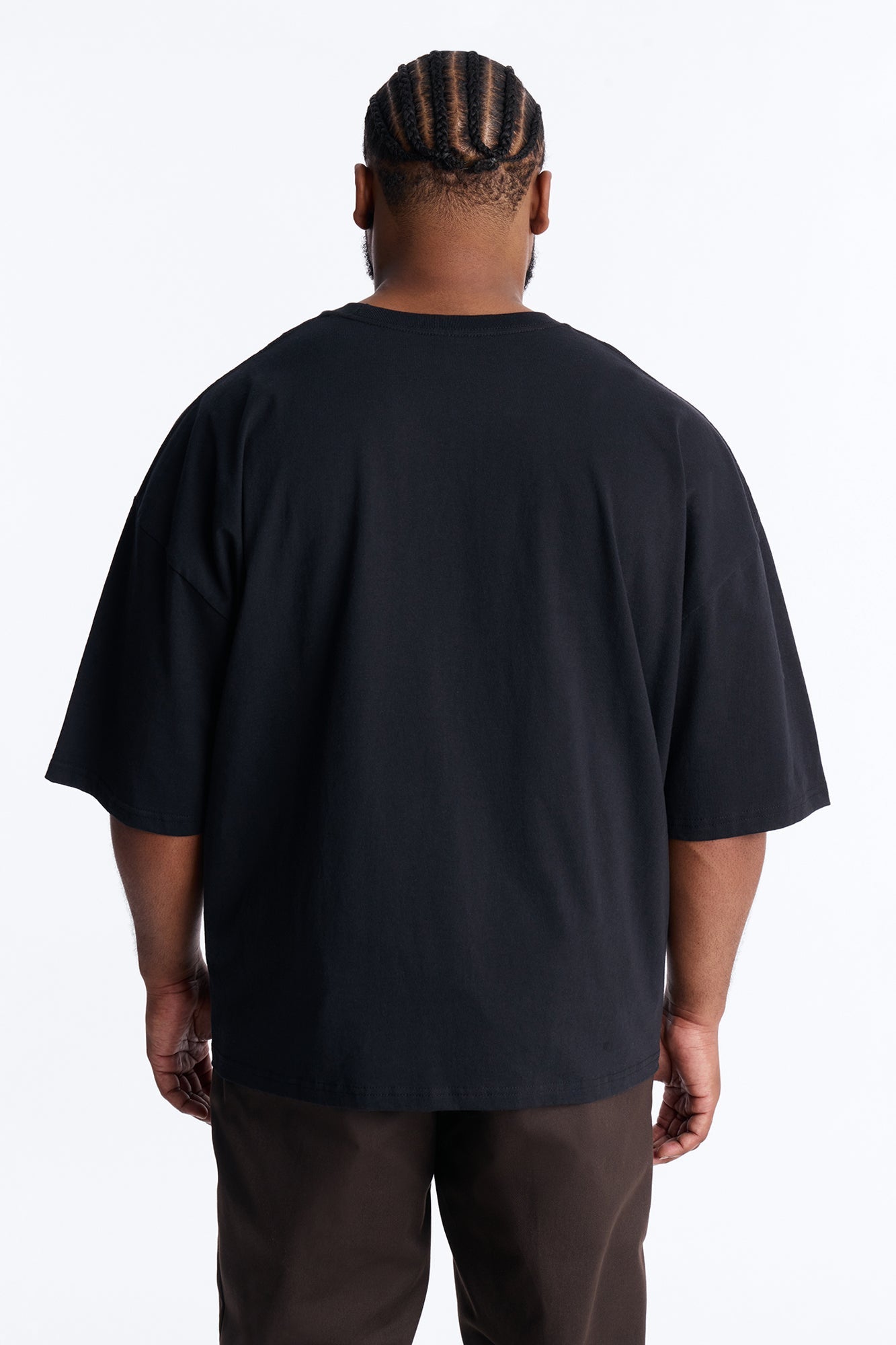 LA Hustle District Boxy Short Sleeve Tee - Black Fashion Nova