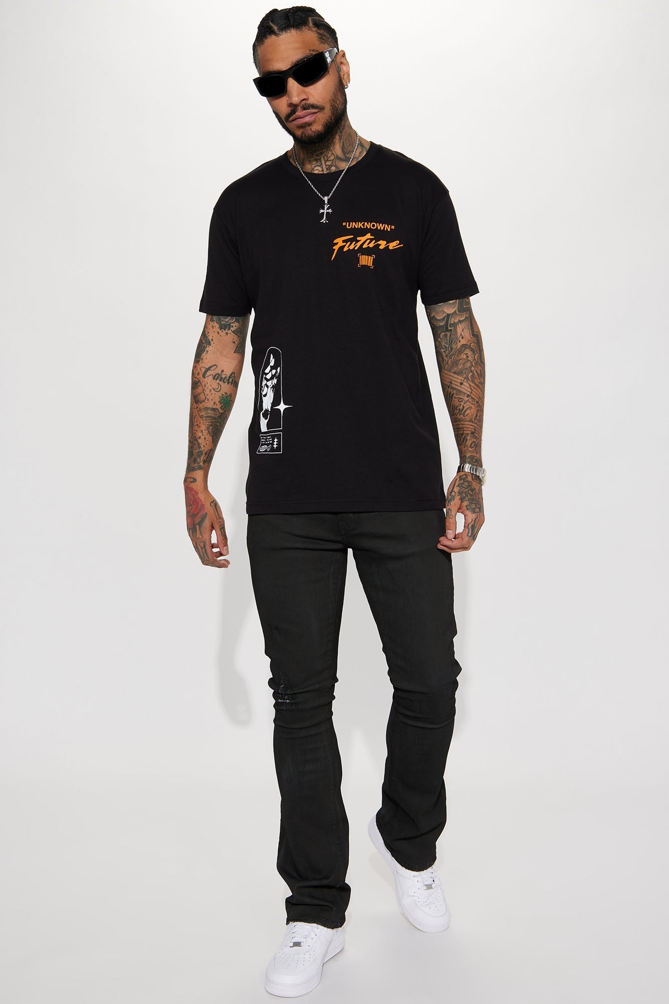 Unknown Future Short Sleeve Tee - Black Fashion Nova