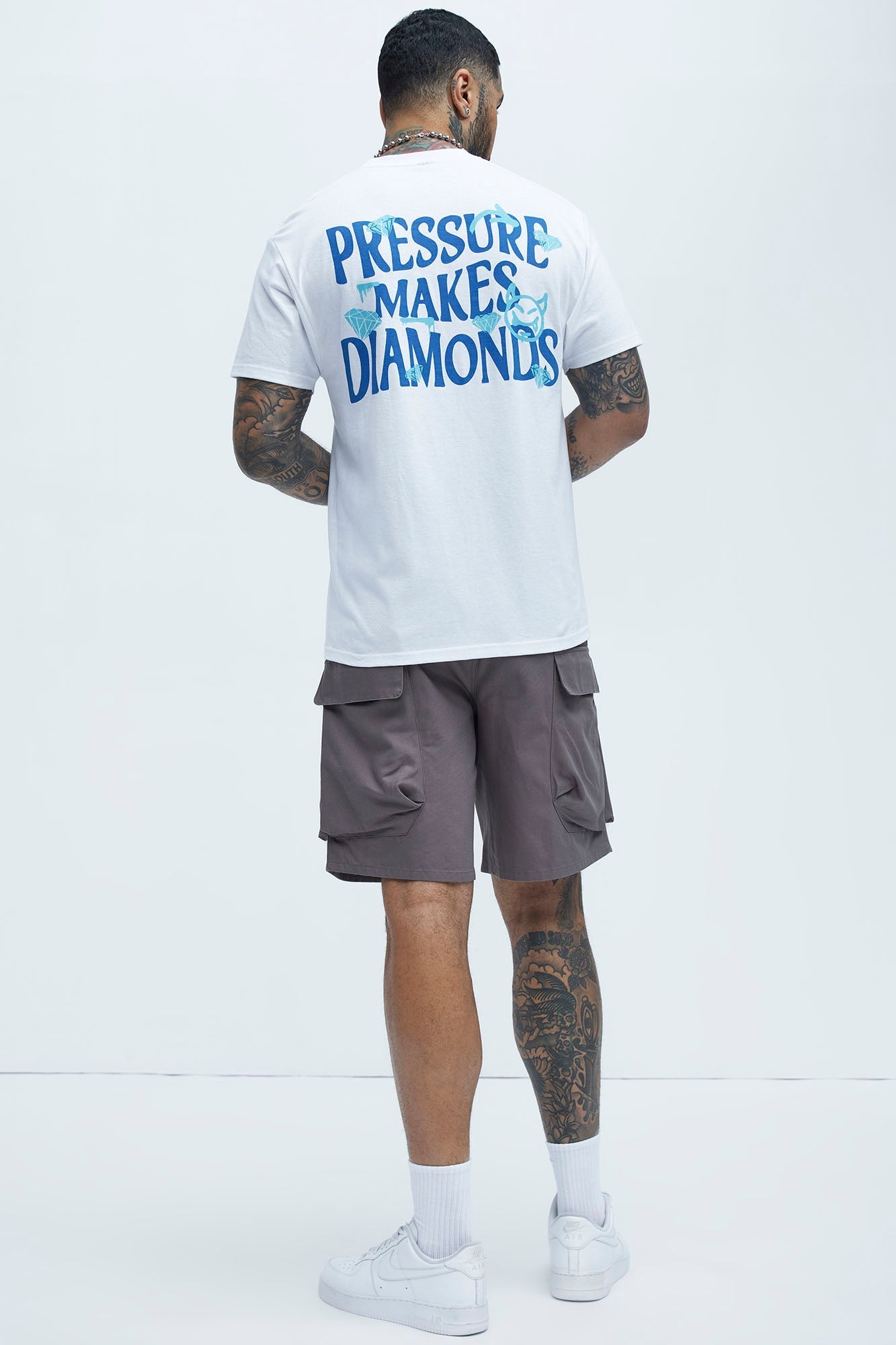 Make Diamonds Short Sleeve Tee - White Fashion Nova