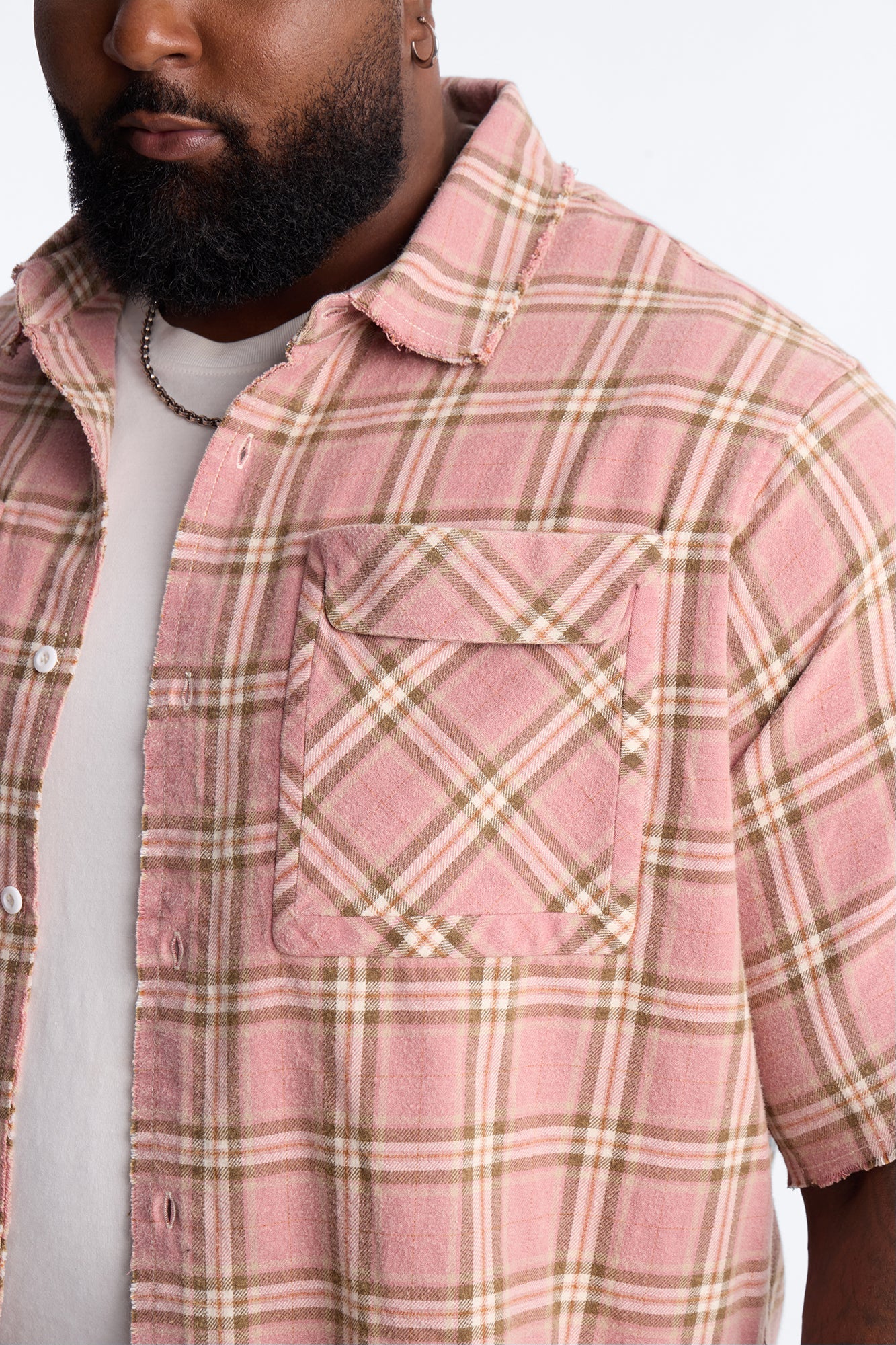 Really Really Flannel Button Up Shirt - Pink Fashion Nova