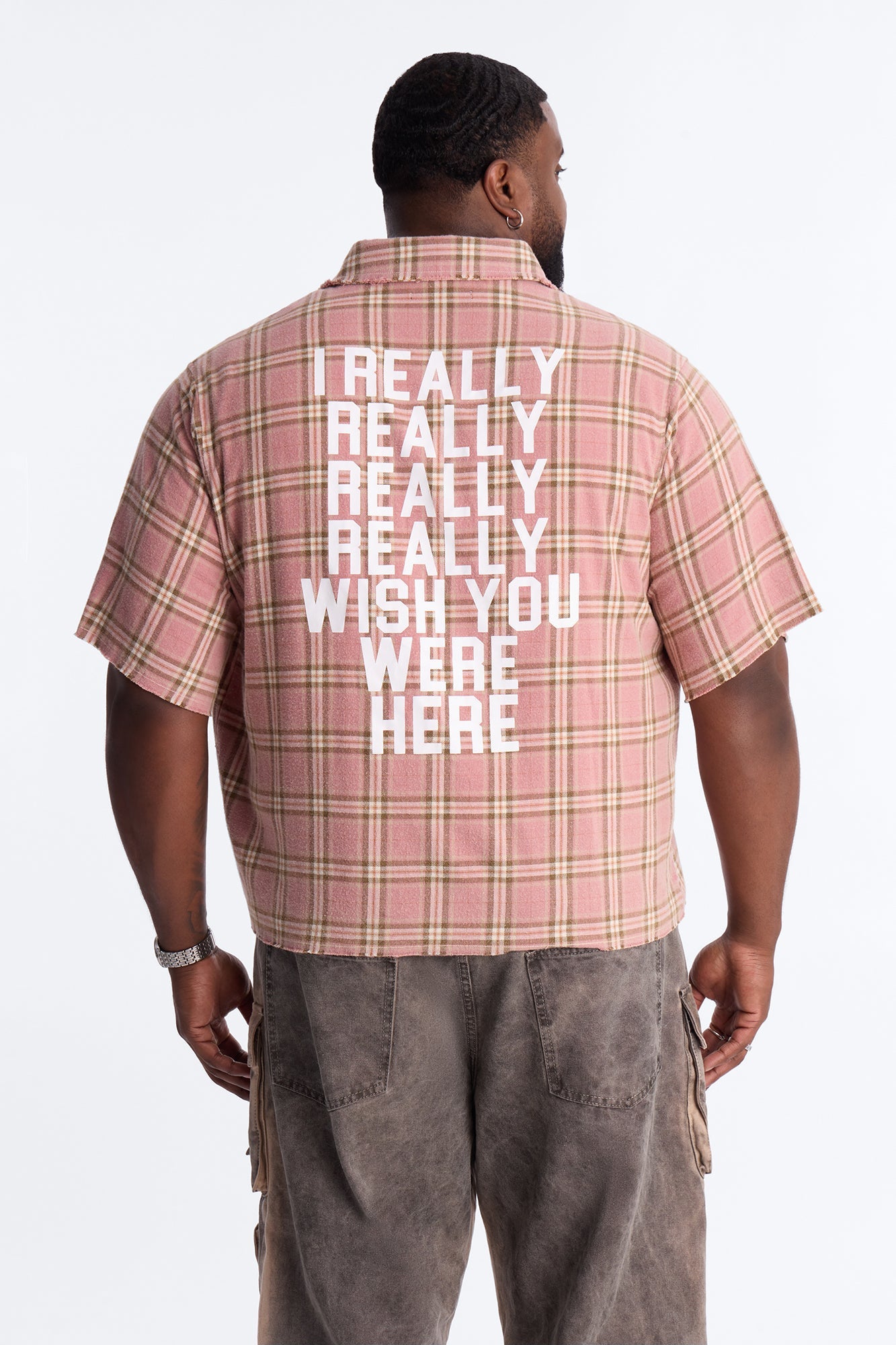 Really Really Flannel Button Up Shirt - Pink Fashion Nova