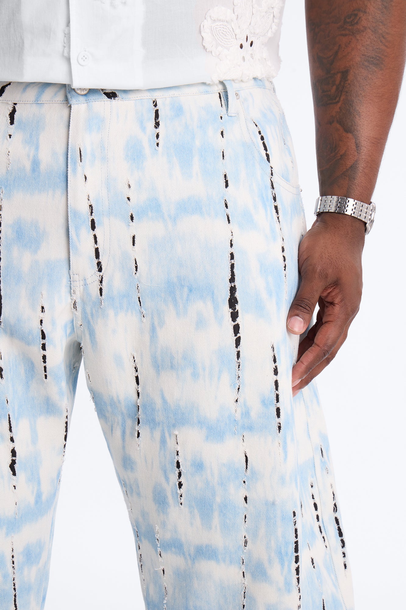Barrel Tunnel Vision Jean - Blue Fashion Nova