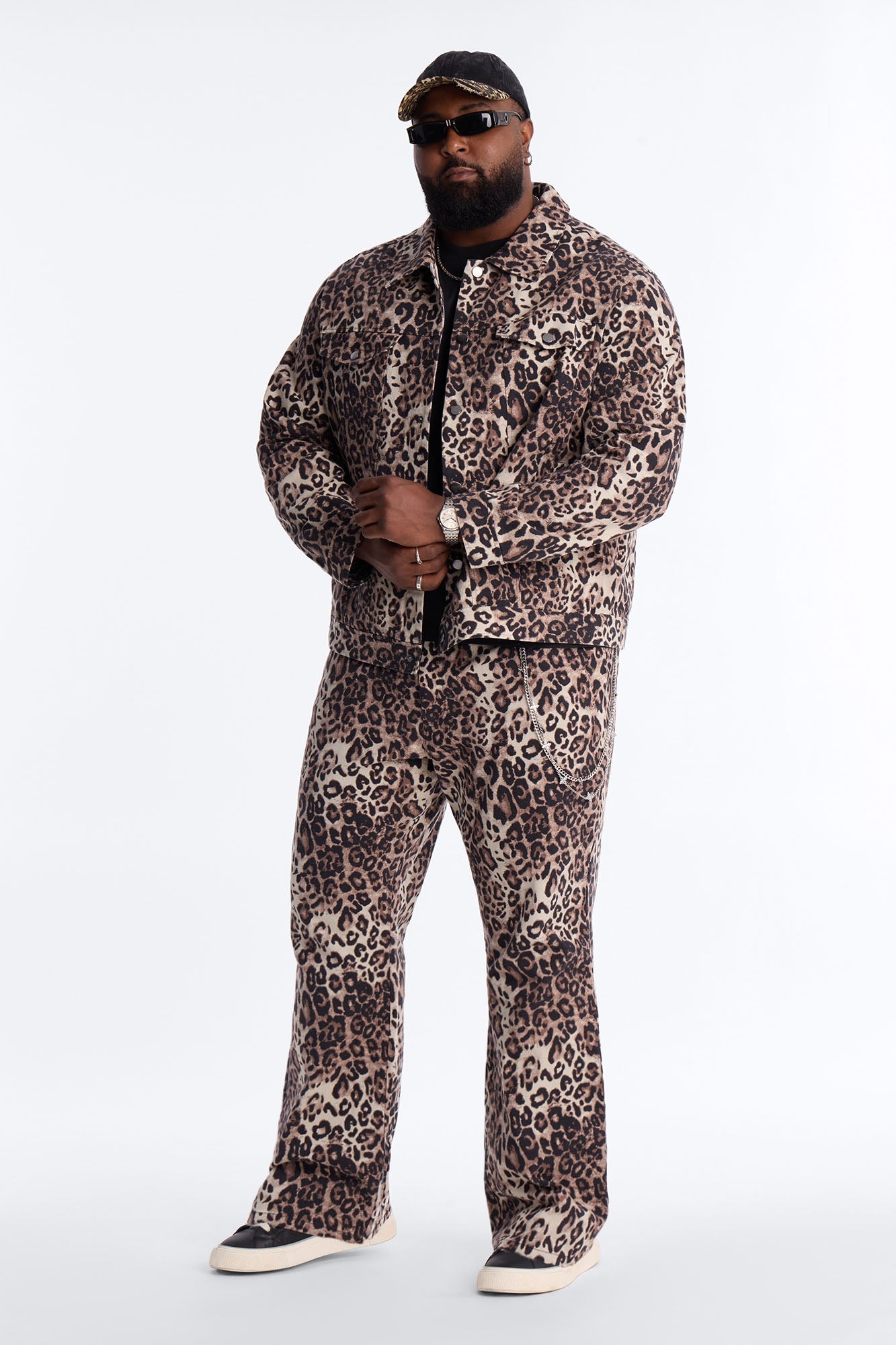 Marcy Wild Leopard Print Trucker Jacket - Brown Fashion Nova