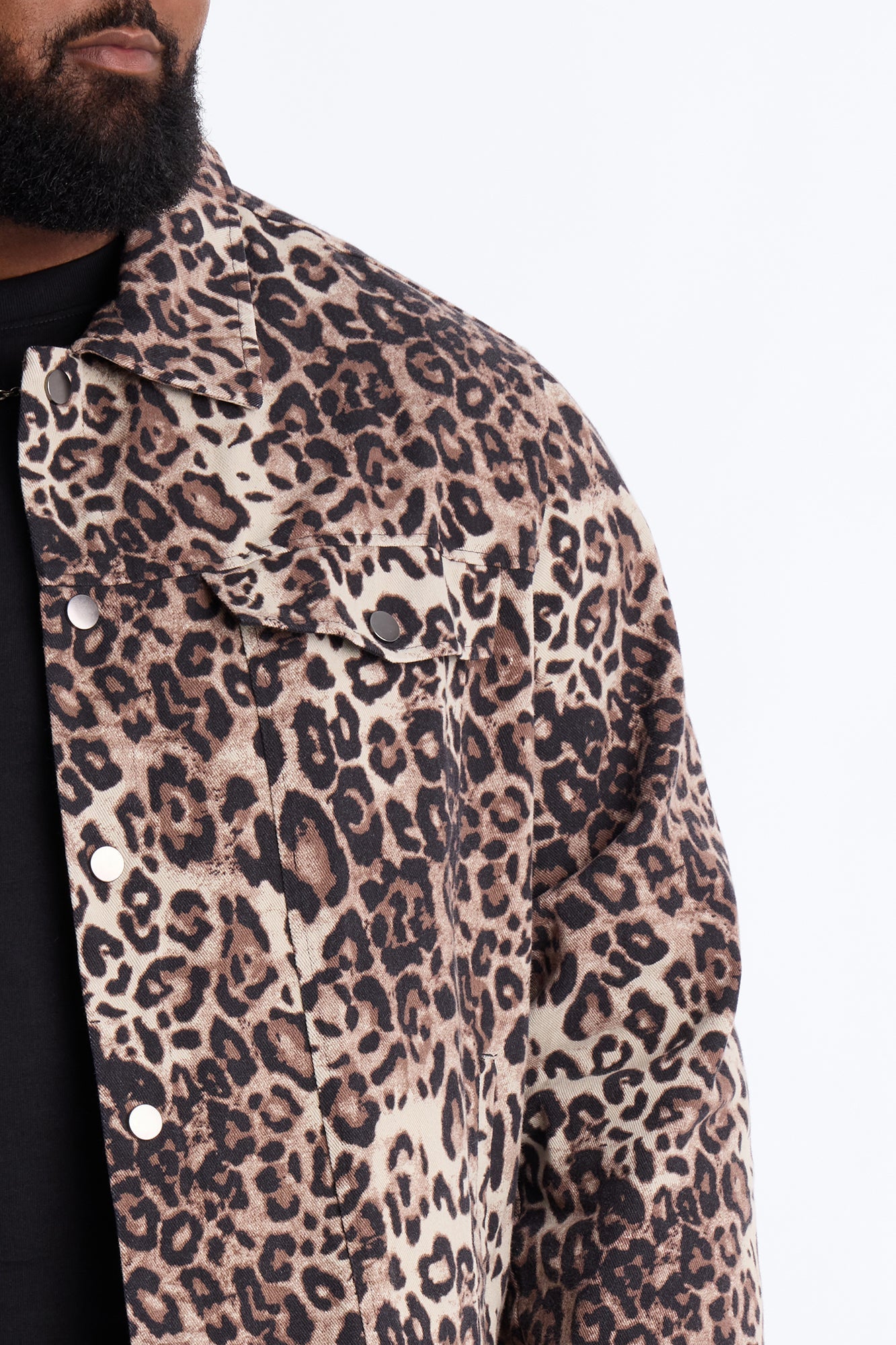 Marcy Wild Leopard Print Trucker Jacket - Brown Fashion Nova