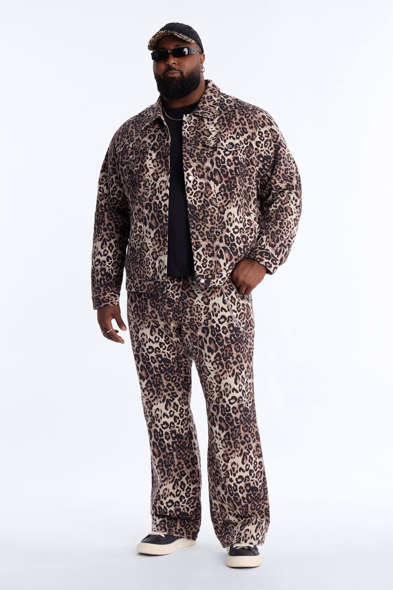 Straight Flare Marcy Wild Leopard Print Pant - Brown Fashion Nova