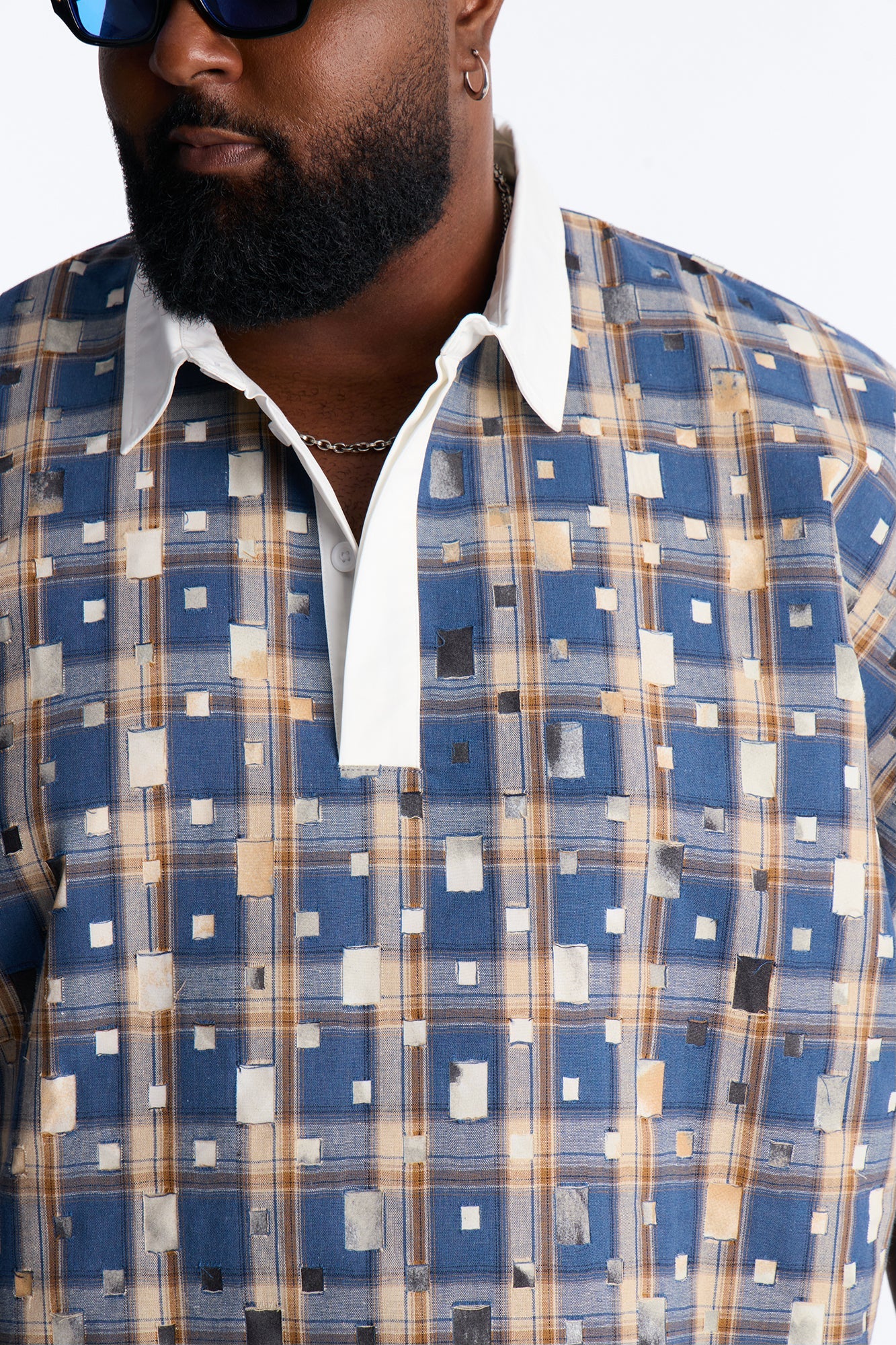 Oversized Dustwave Polo Shirt - Blue Fashion Nova