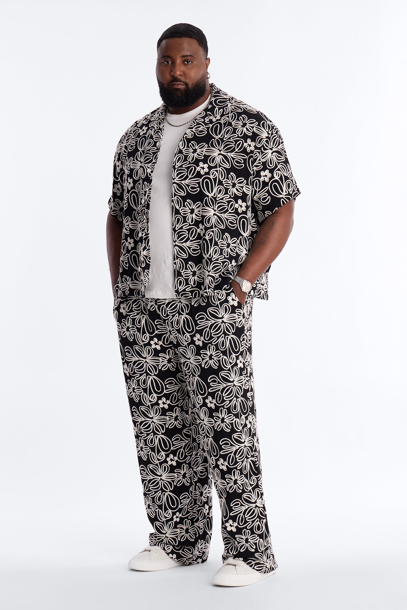 Super Baggy Desert Nights Pant - Black Fashion Nova