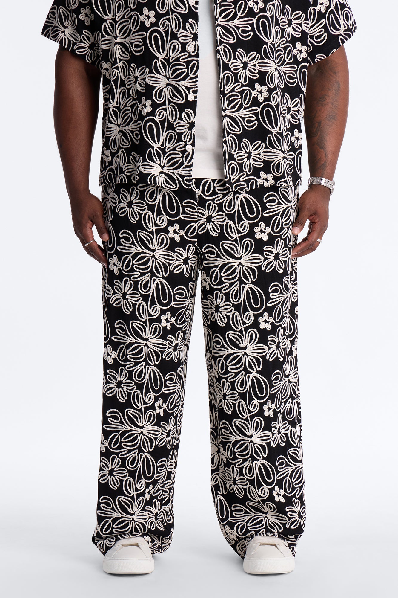 Super Baggy Desert Nights Pant - Black Fashion Nova
