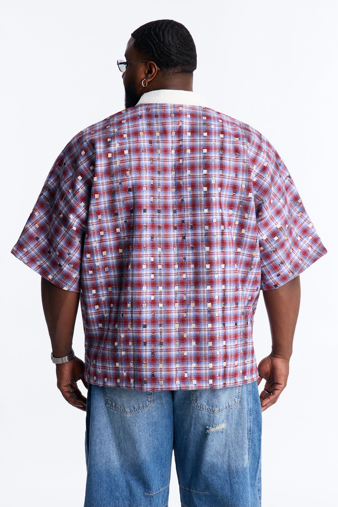 Oversized Desert Tempo Polo Shirt - Red Fashion Nova