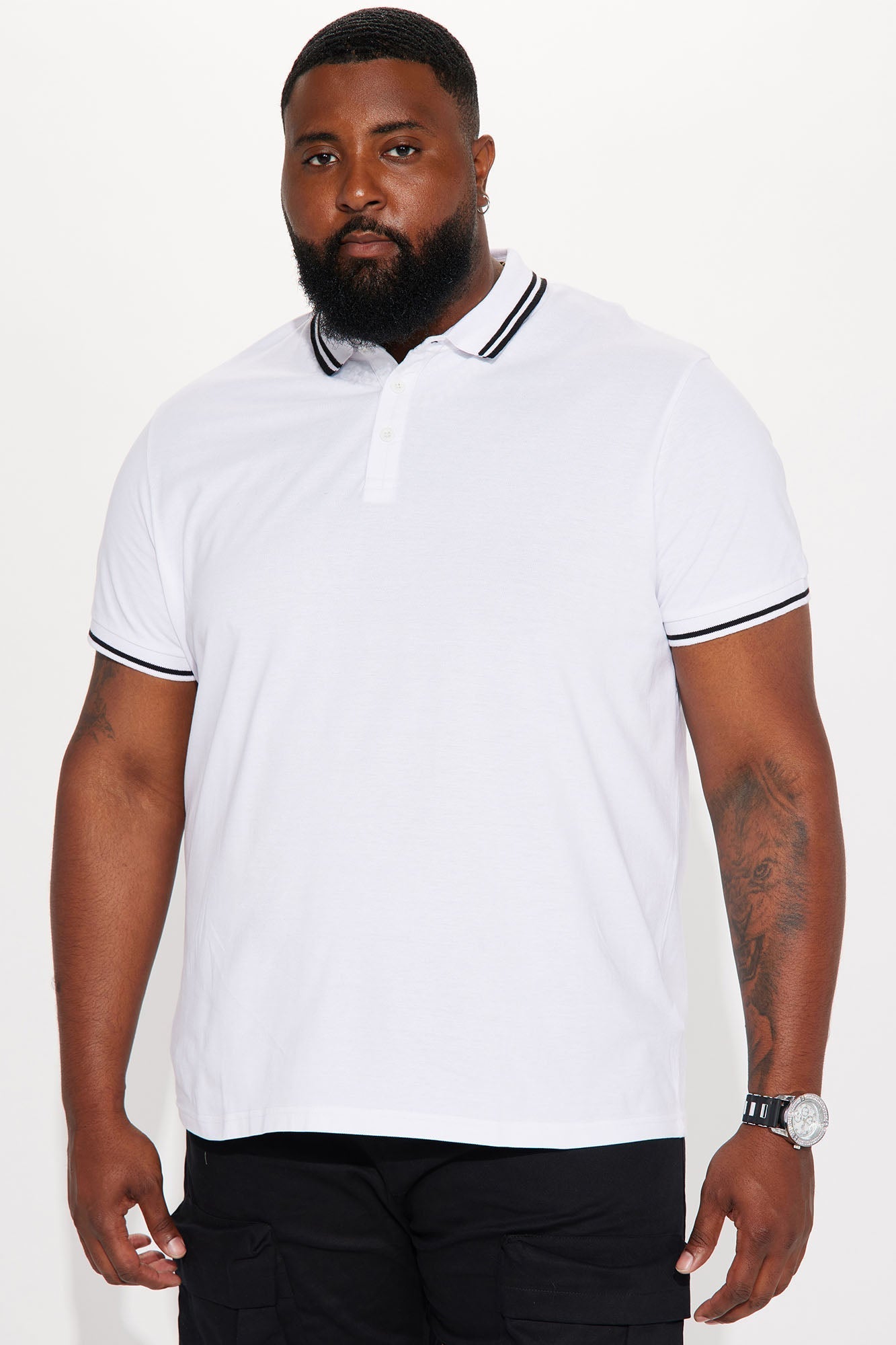 Wilson Short Sleeve Polo - White Fashion Nova