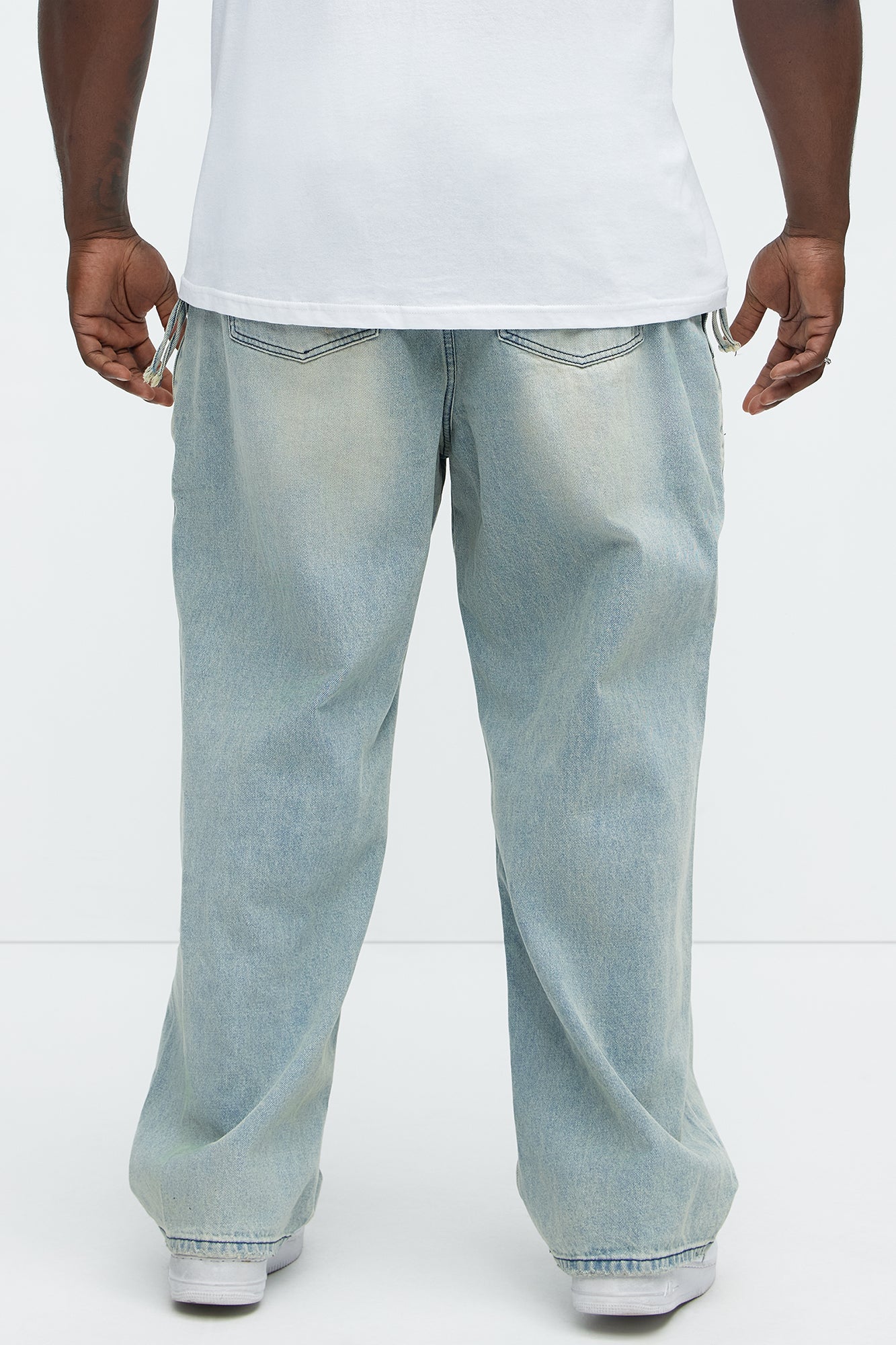 Run It By Baggy Jeans - Light Blue Wash Fashion Nova