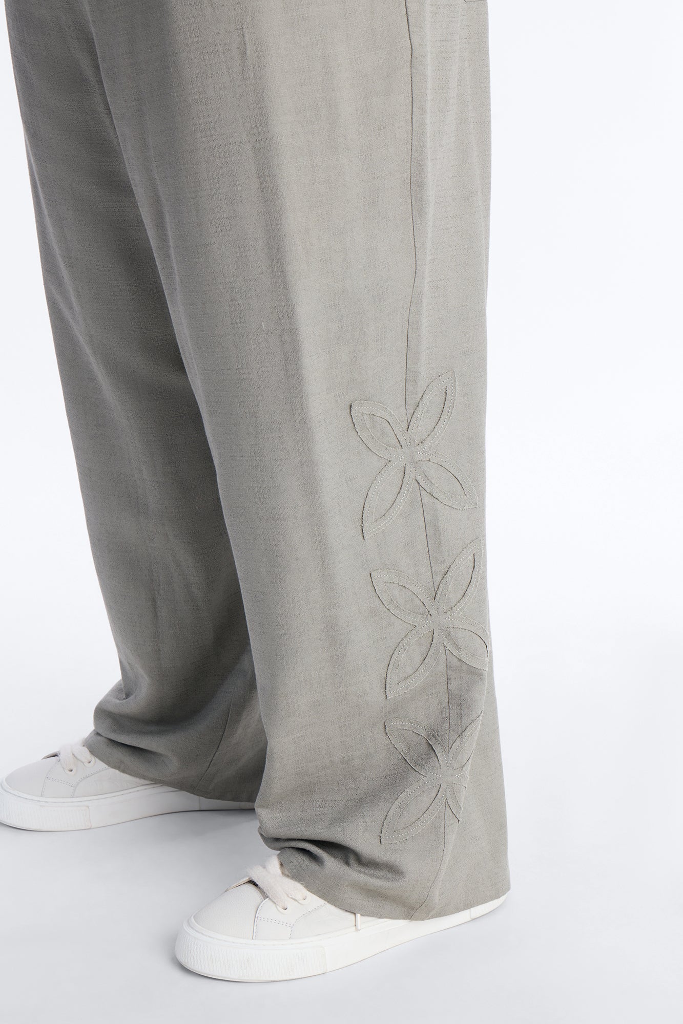Wide Leg Tropical Fearless Pant - Sage Fashion Nova