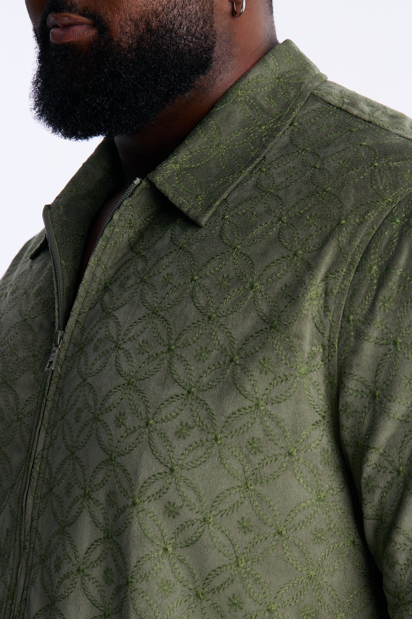 Your Island Zip Up Shirt - Green Fashion Nova