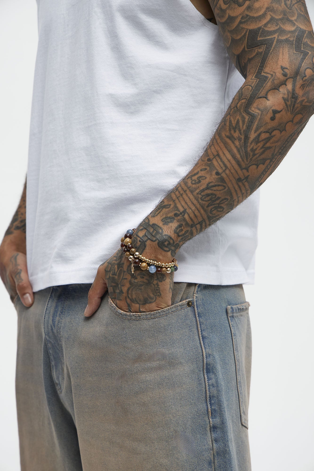 Downing Stacked Bracelet Set - Multi Color Fashion Nova