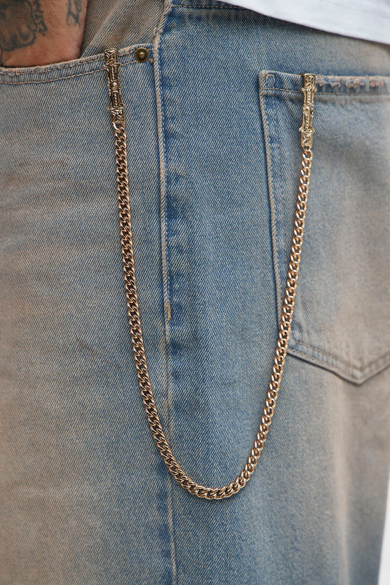 Southbank Pant Chain - Gold Fashion Nova