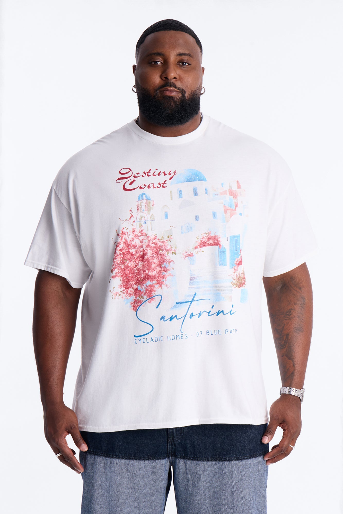 Destiny Coast Oversized Short Sleeve Tee - White Fashion Nova