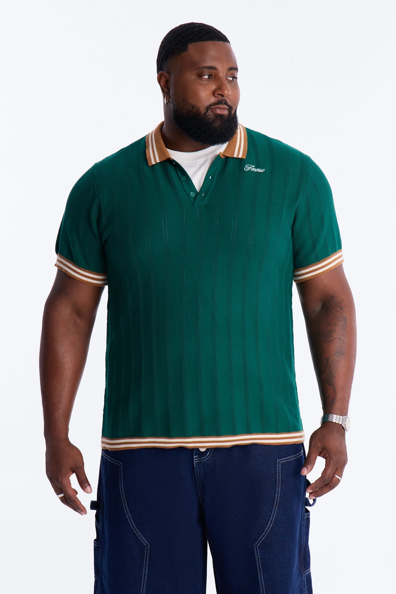 Open For Business Polo - Green Fashion Nova
