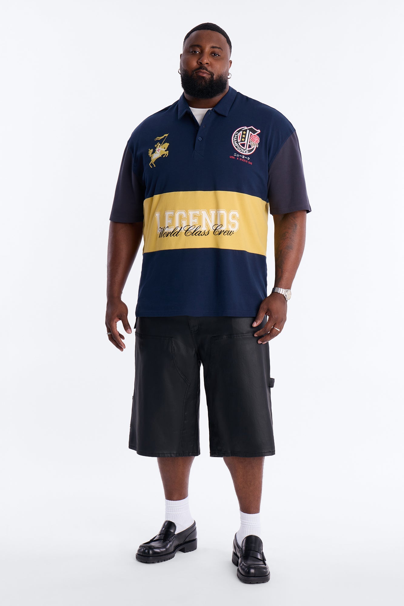 Legends World Class Polo Shirt - Navy Fashion Nova