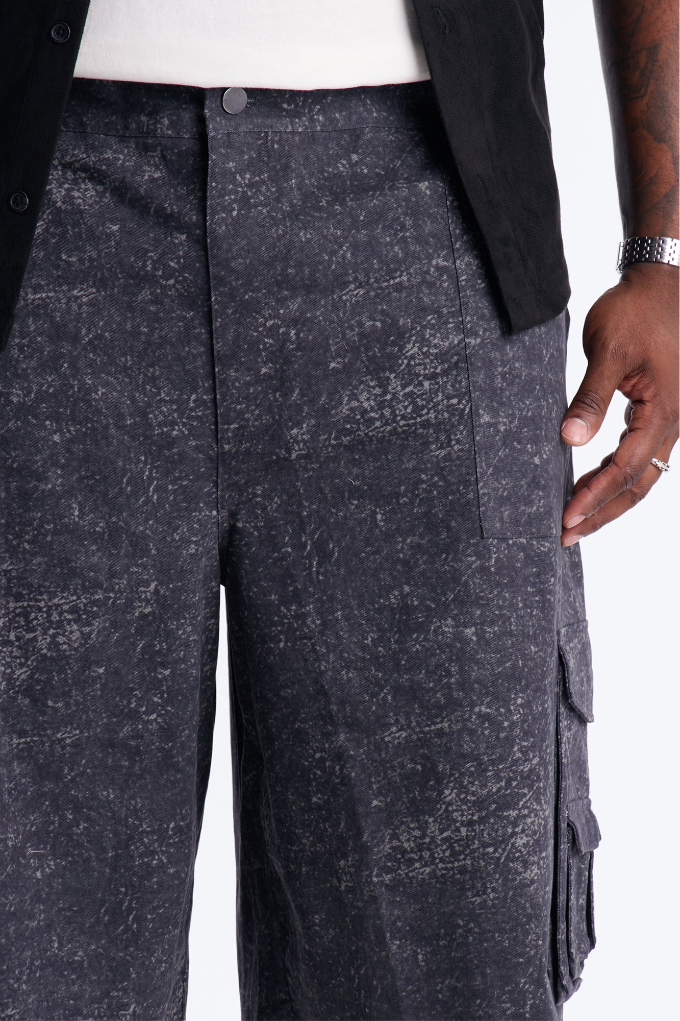 Baggy Mental State Cargo Short - Charcoal Fashion Nova