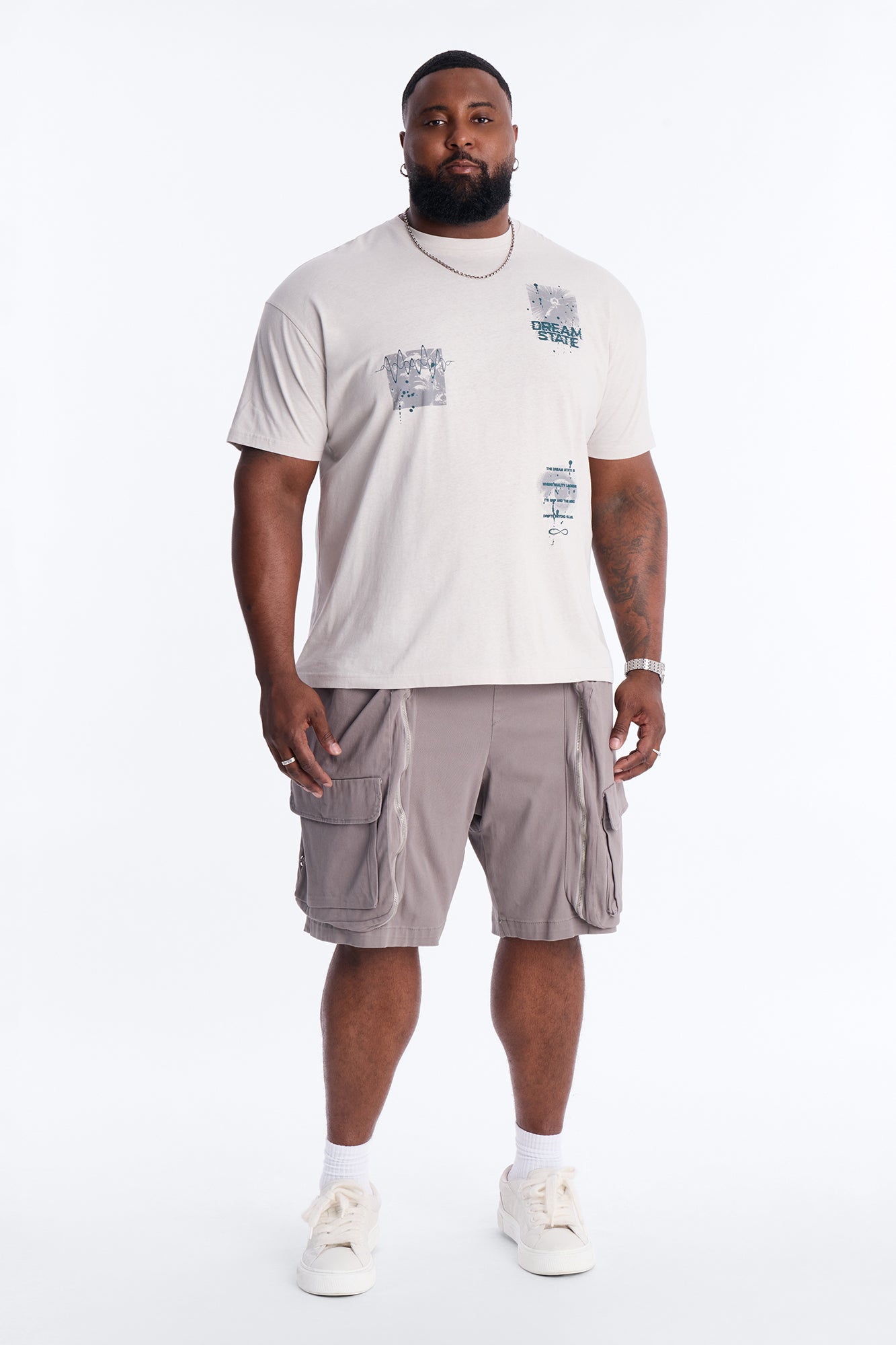Beyond Your Dreams Short Sleeve Tee - Grey Fashion Nova