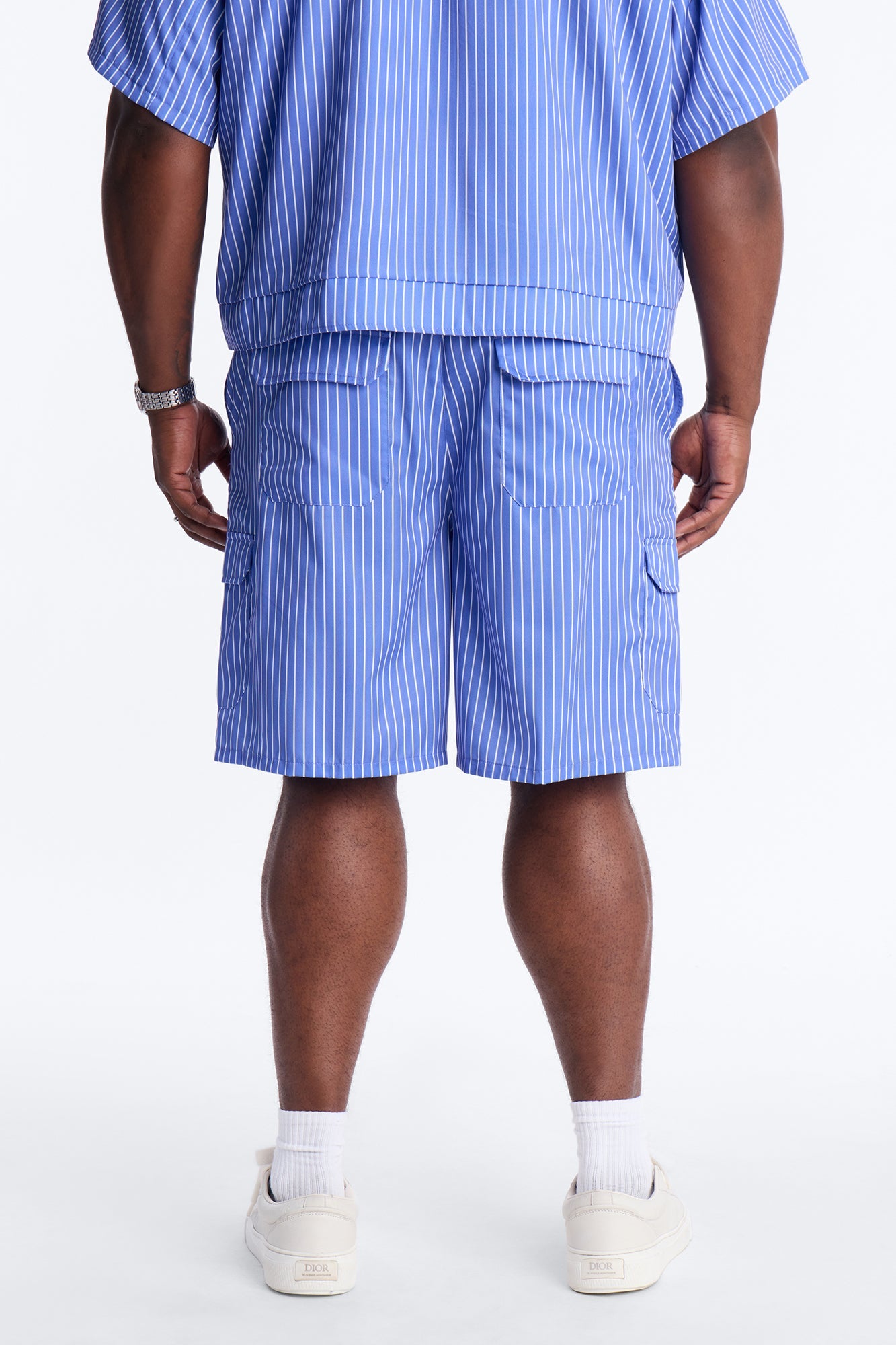 Relaxed Desert Dunes Cargo Short - Blue Fashion Nova