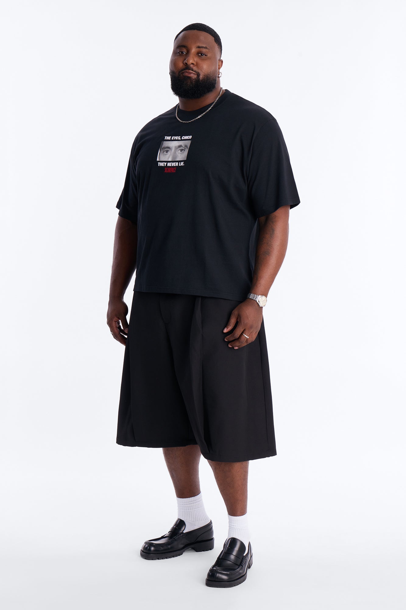 Scarface The Eyes Chico Short Sleeve Tee - Black Fashion Nova