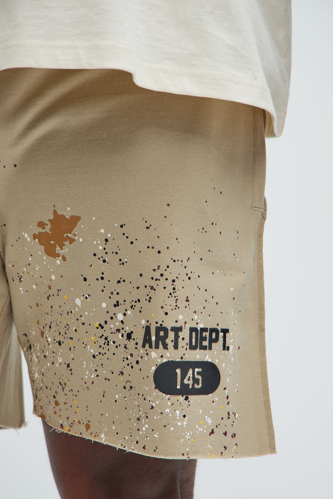 Art Dept Sweatshorts - Khaki Fashion Nova