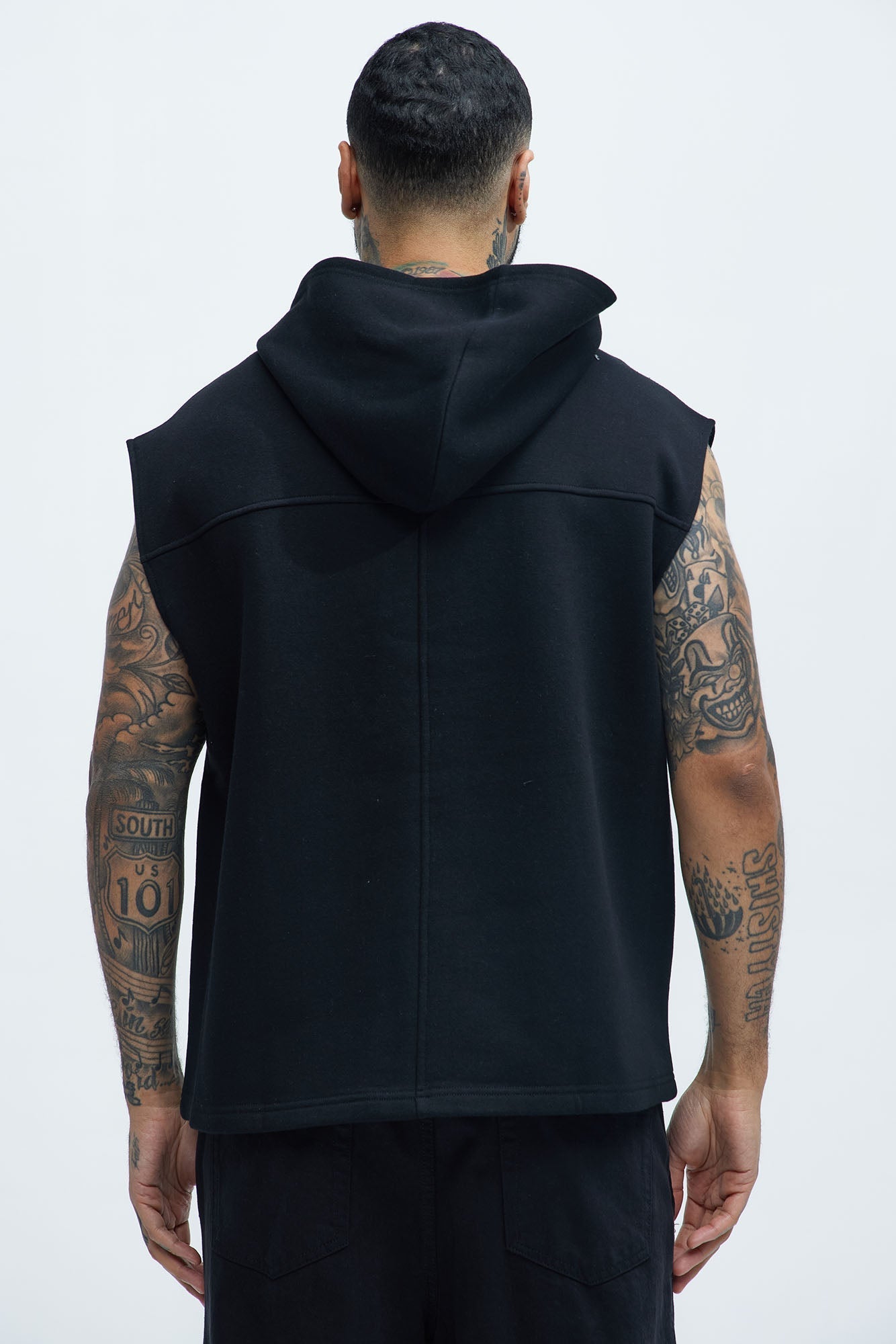Tyson Lets Go Sleeveless Hoodie - Black Fashion Nova