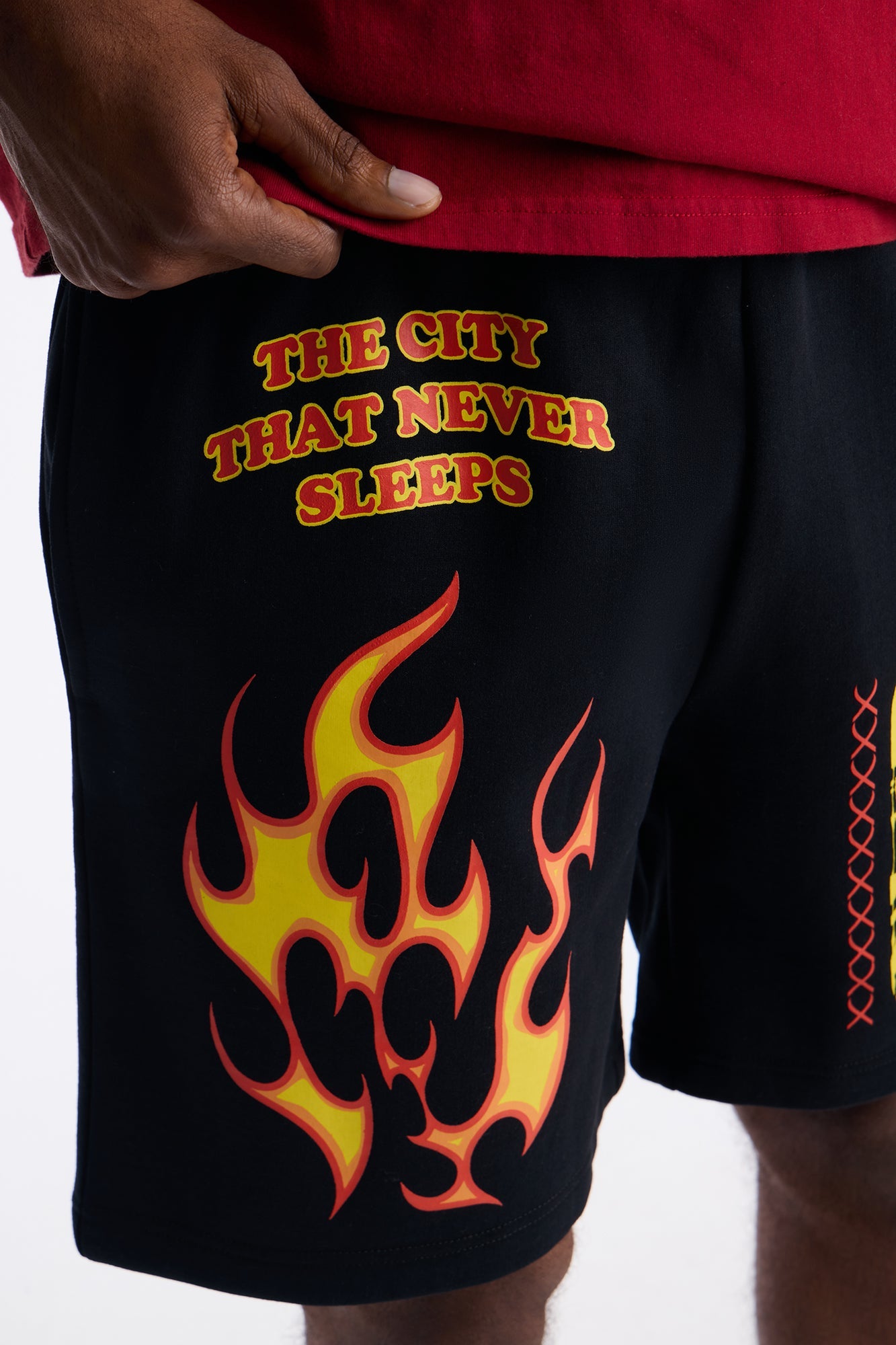 The City That Never Sleeps NYC Sweatshorts - Black Fashion Nova