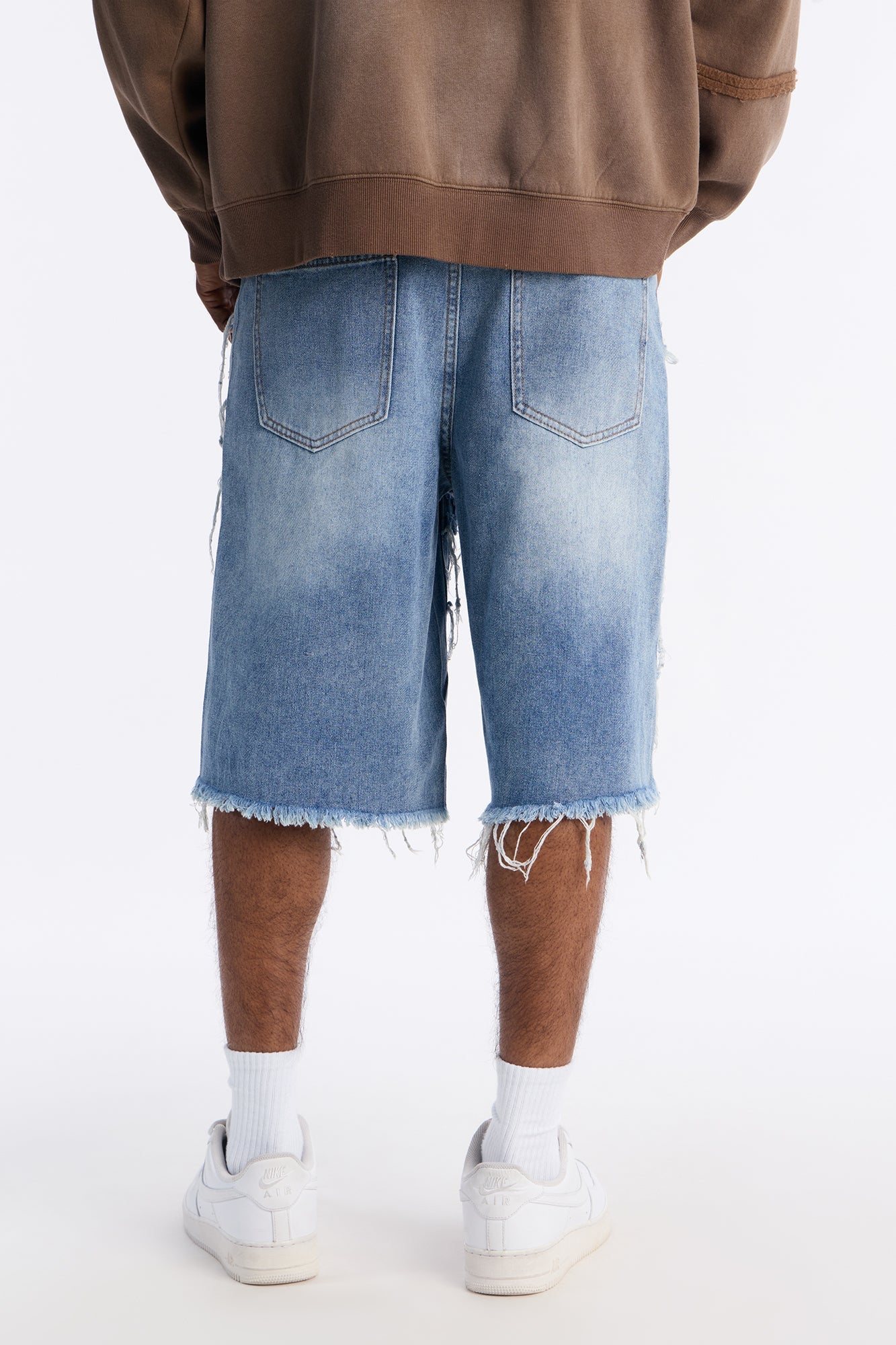 Relaxed Jeweled Havoc Denim Short - Light Wash Fashion Nova