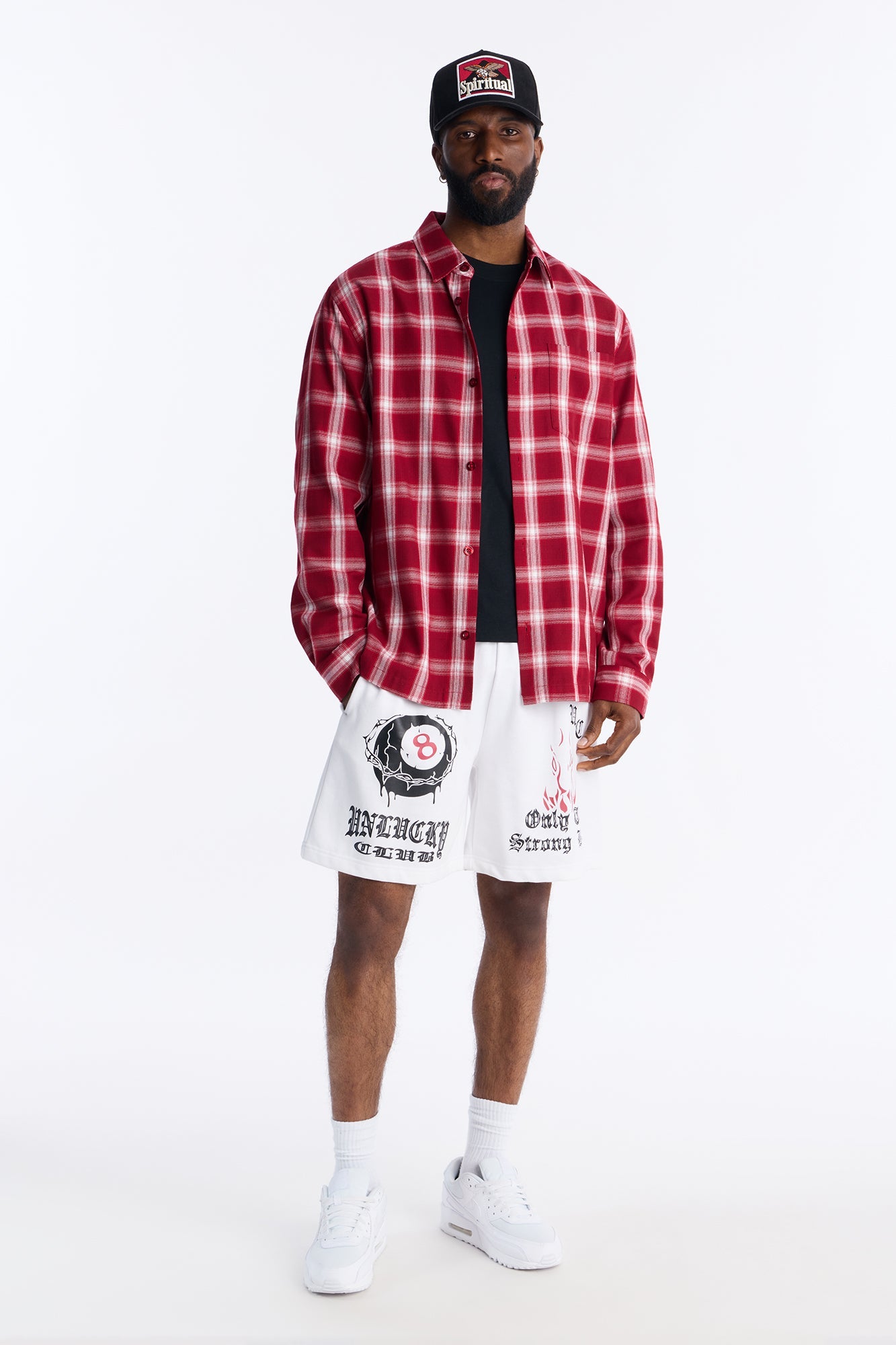 Unlucky Club Sweatshorts - White Fashion Nova