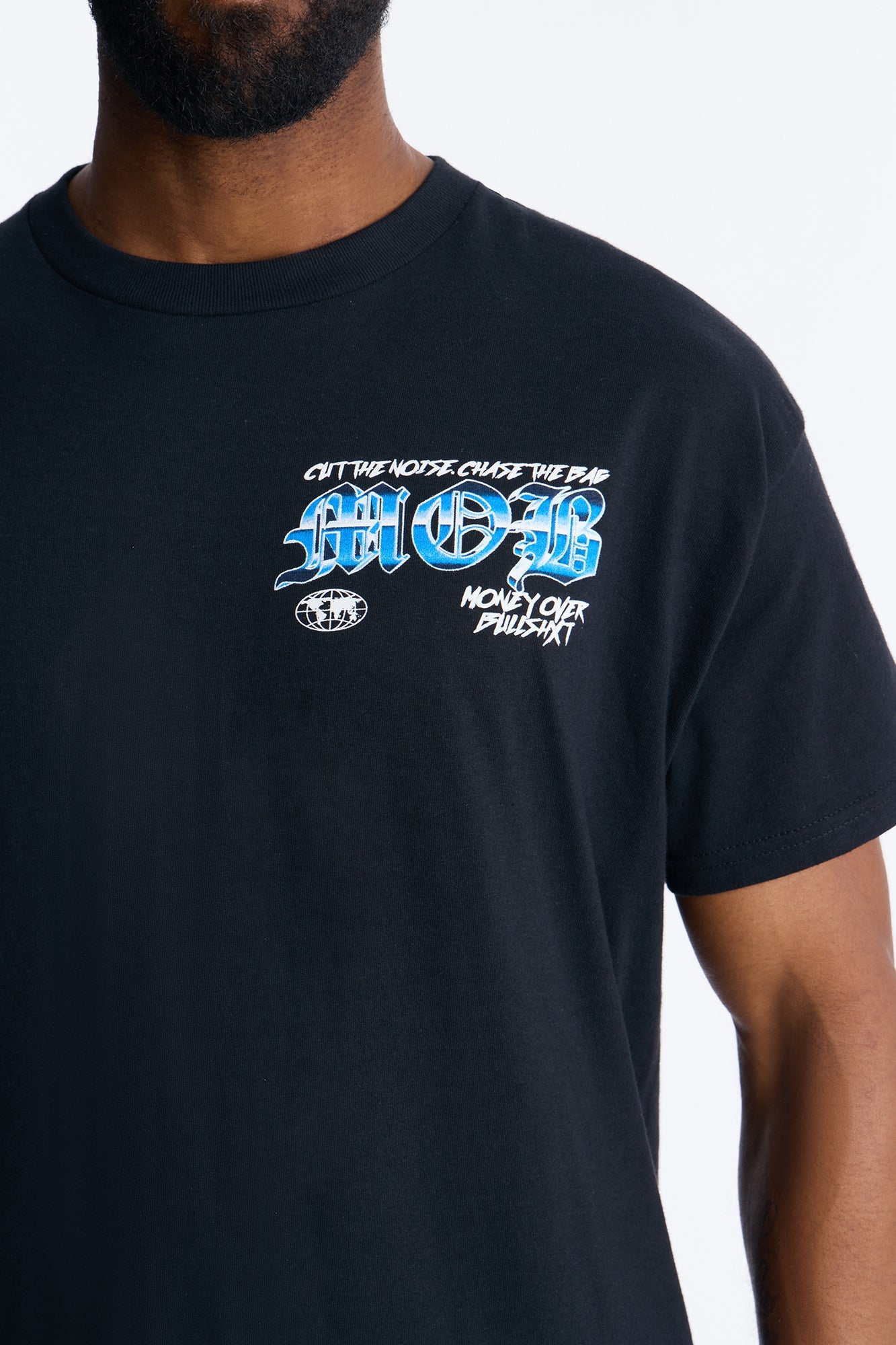 Cut The Noise Oversized Short Sleeve Tee - Black Fashion Nova