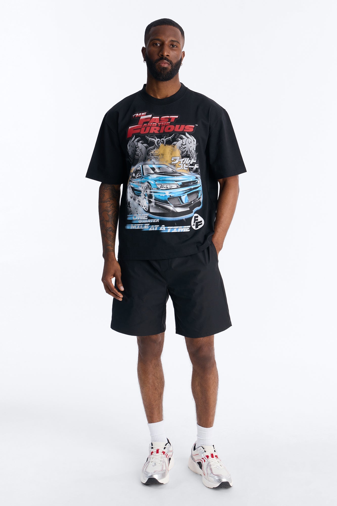 The Fast And Furious One Quarter Mile Short Sleeve Tee - Black Fashion Nova