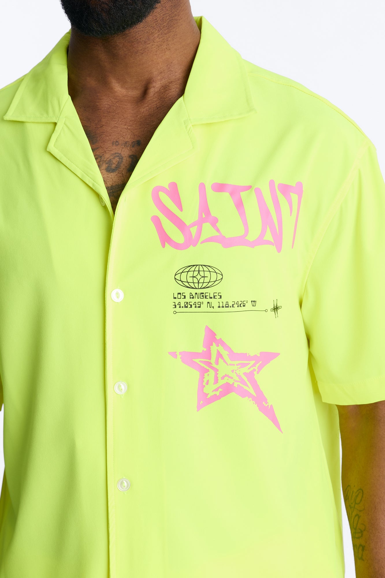Saints And Stars Button Up Shirt - Yellow Fashion Nova
