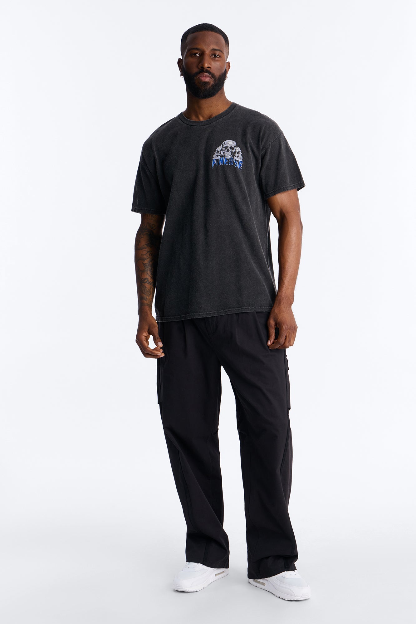 Barrel Accordion Pant - Black Fashion Nova