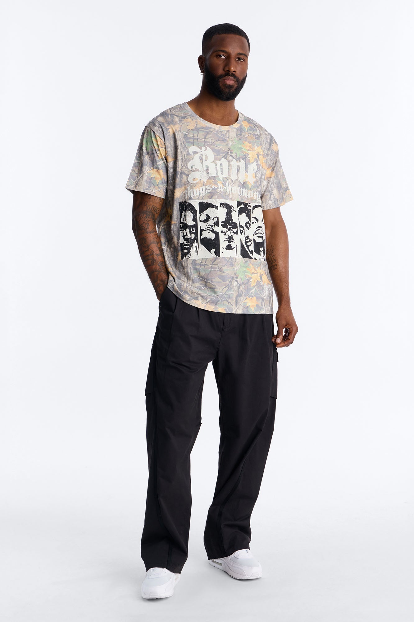Bone Thugs N Harmony Camo Short Sleeve Shirt - Camouflage Fashion Nova