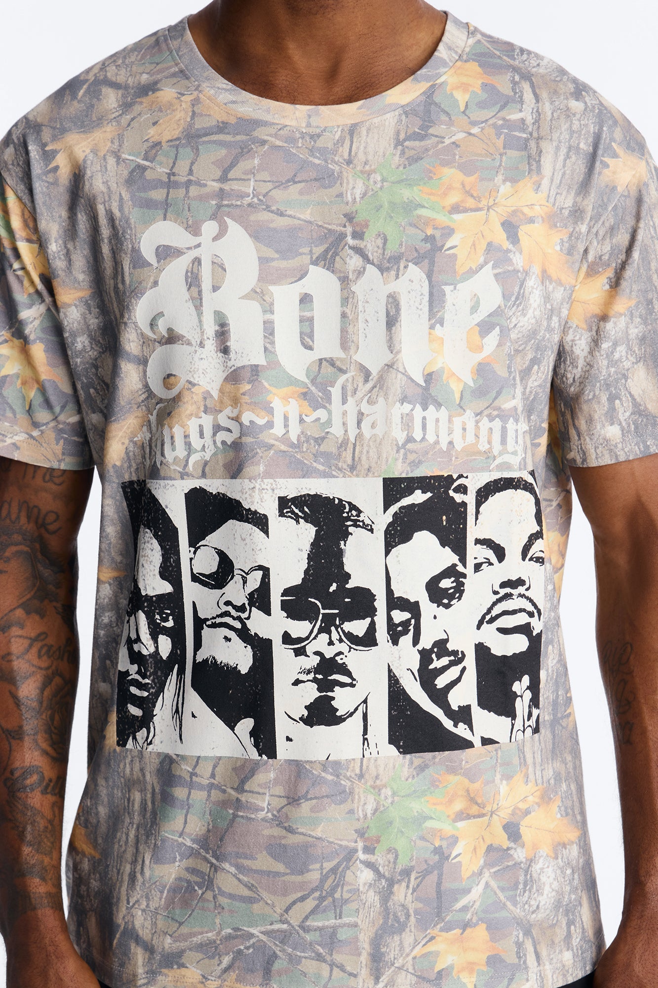 Bone Thugs N Harmony Camo Short Sleeve Shirt - Camouflage Fashion Nova