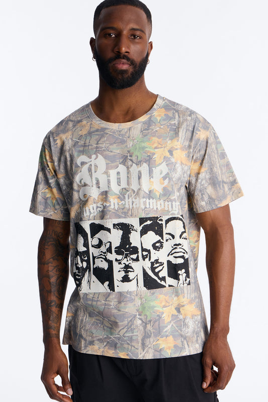 Bone Thugs N Harmony Camo Short Sleeve Shirt - Camouflage Fashion Nova
