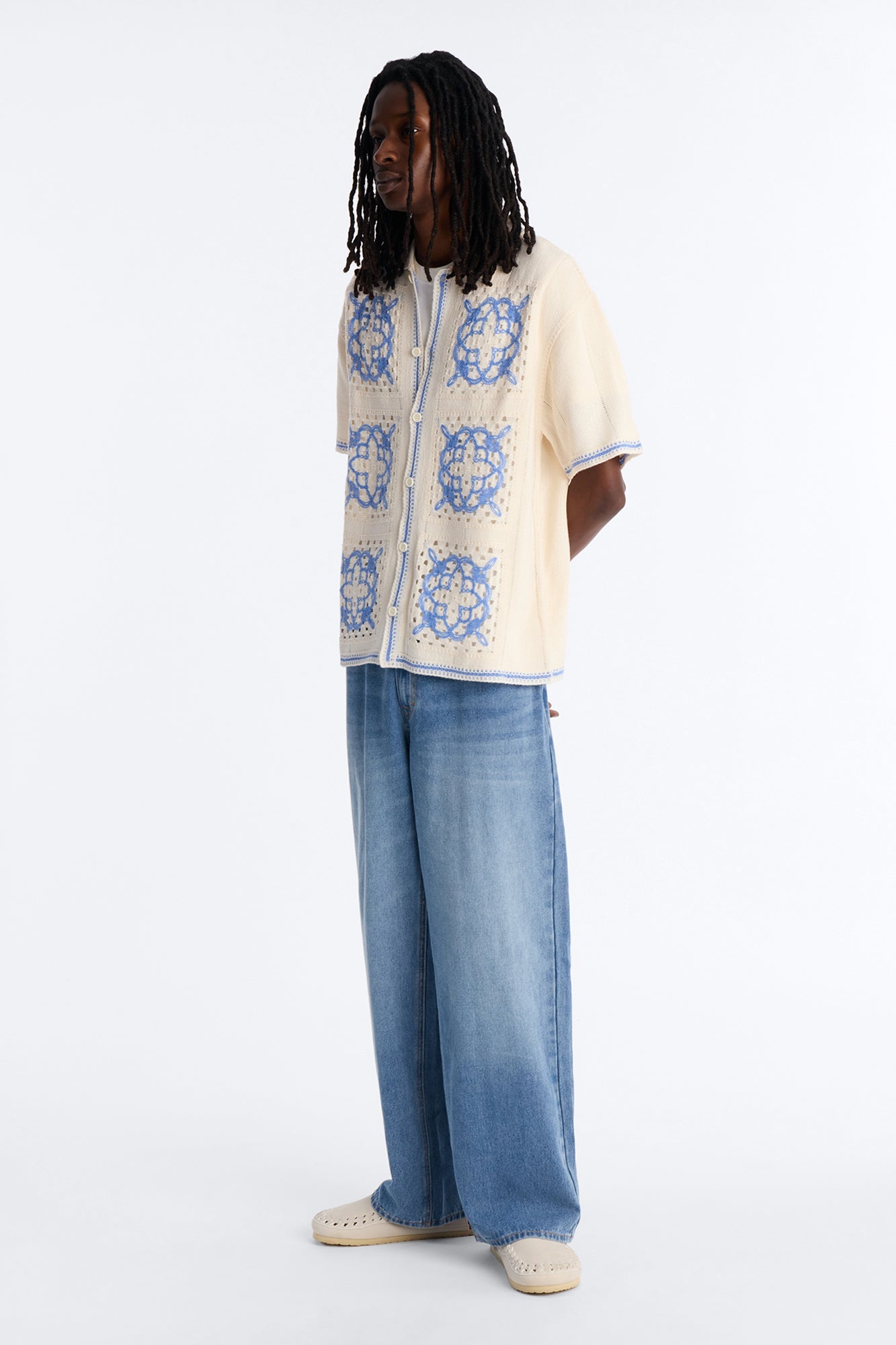 Essential Baggy Rigid Jean - Medium Blue Wash Fashion Nova