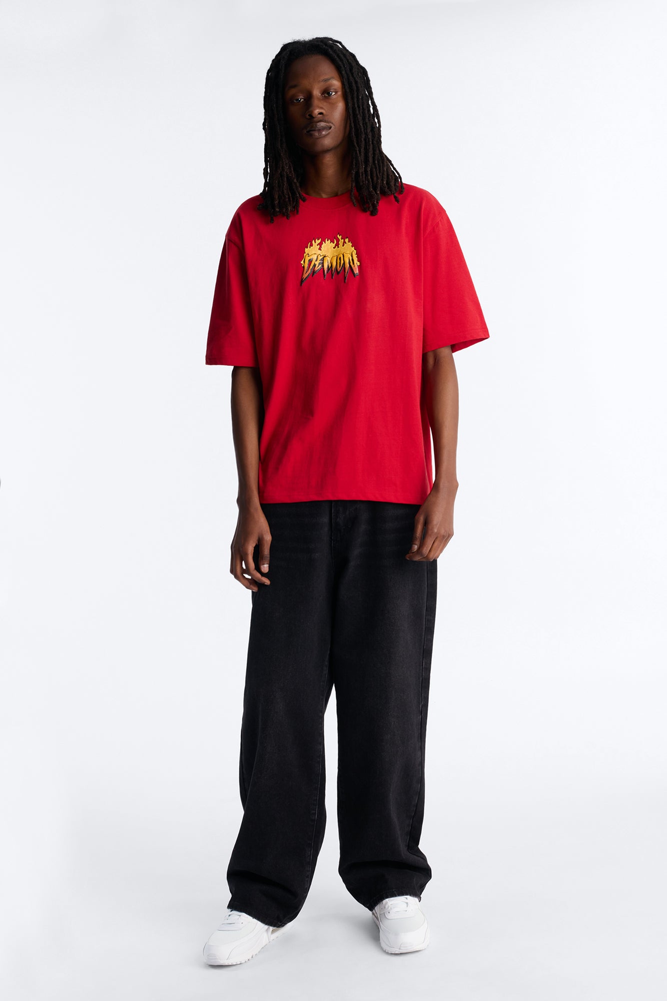 Dodge Demon Give Chase Short Sleeve Tee - Red Fashion Nova